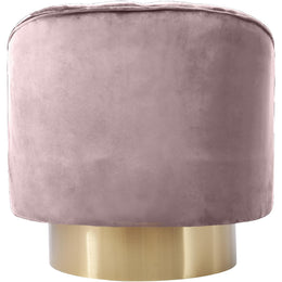 Meridian Farrah Pink Velvet Accent Chair