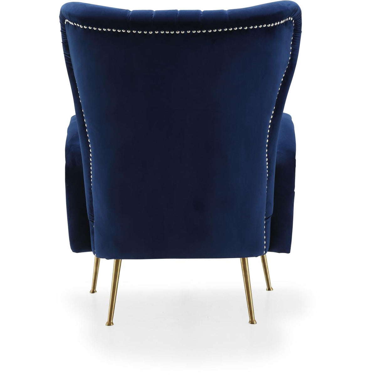 Meridian Opera Navy Velvet Accent Chair