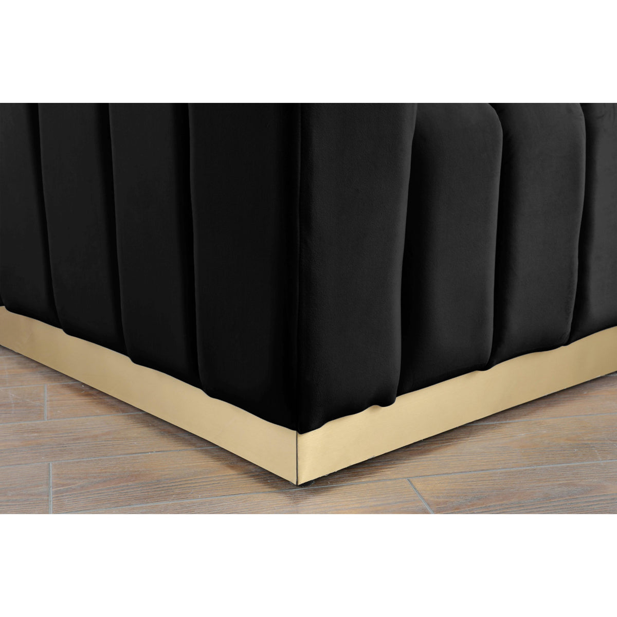 Meridian Marlon Black Velvet Chair