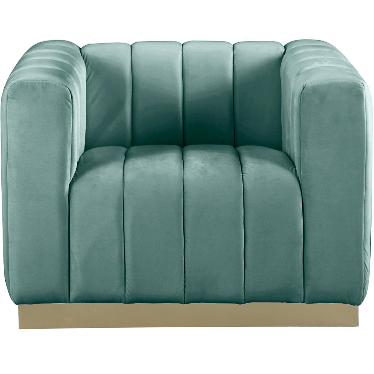 Meridian Marlon Mint Velvet Chair