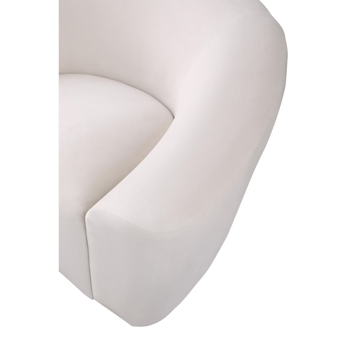 Meridian Riley Cream Velvet Chair