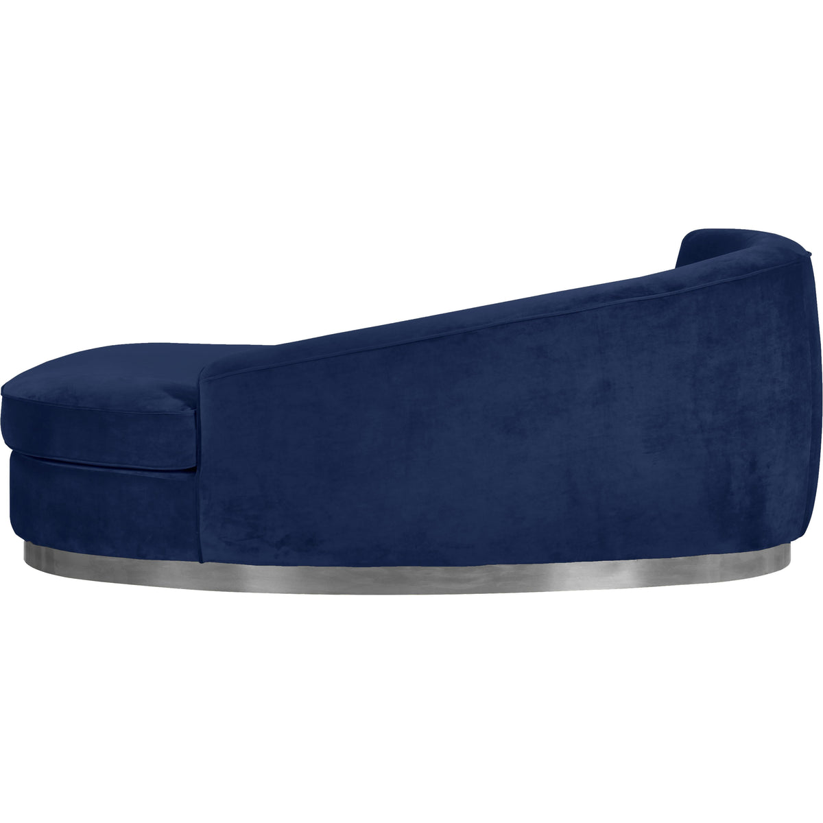 Meridian Julian Navy Velvet Chaise