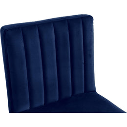 Meridian Joel Navy Velvet Adjustable Stool