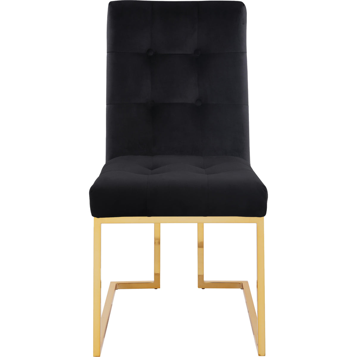 Meridian Pierre Black Velvet Dining Chair
