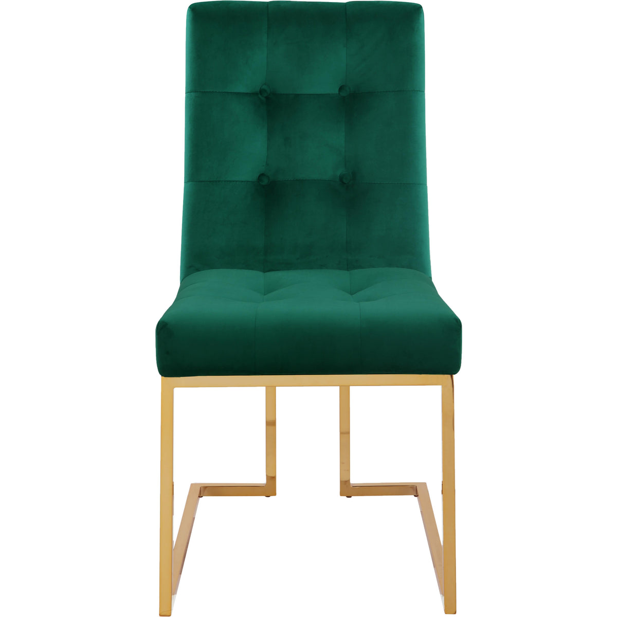 Meridian Pierre Green Velvet Dining Chair