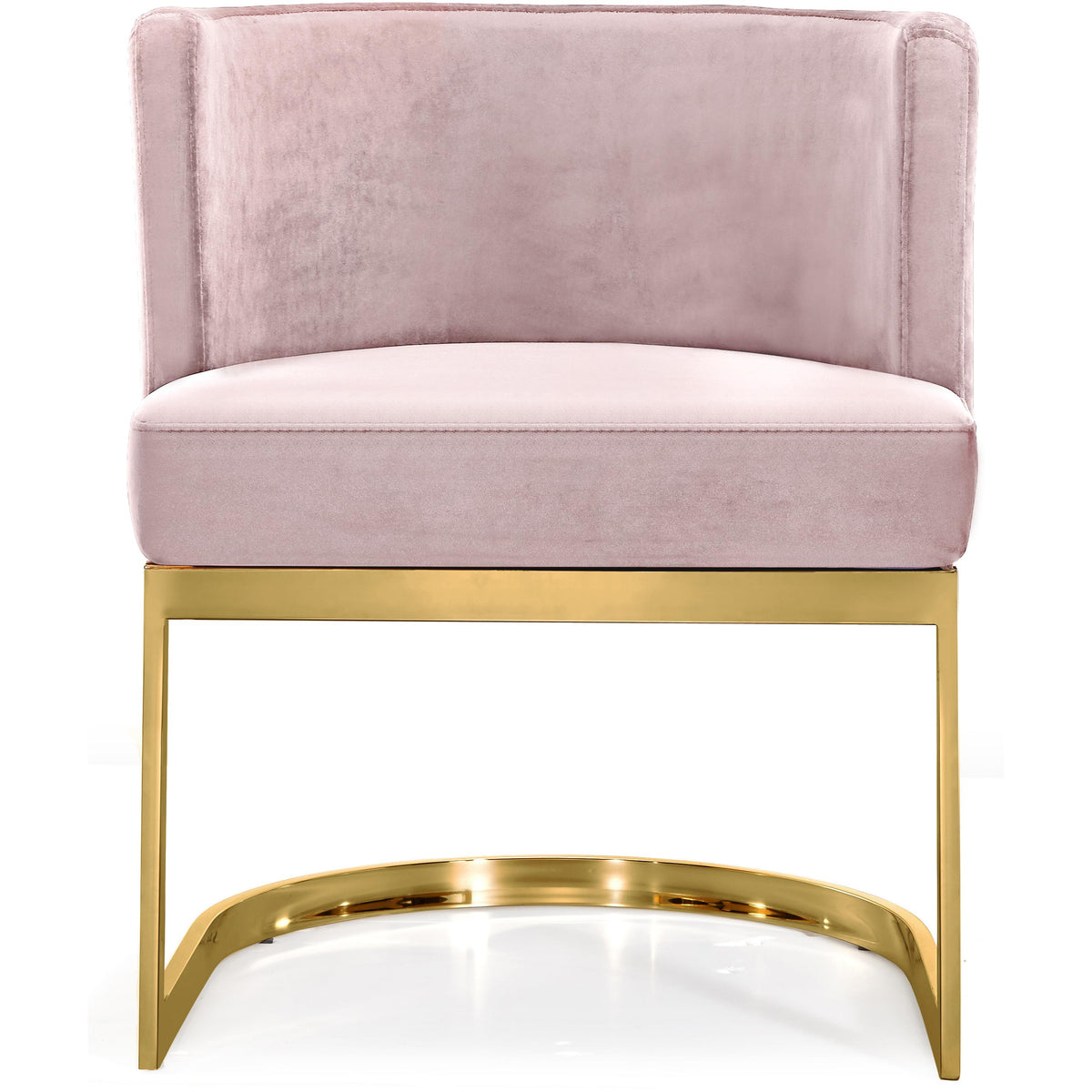 Meridian Gianna Pink Velvet Dining Chair