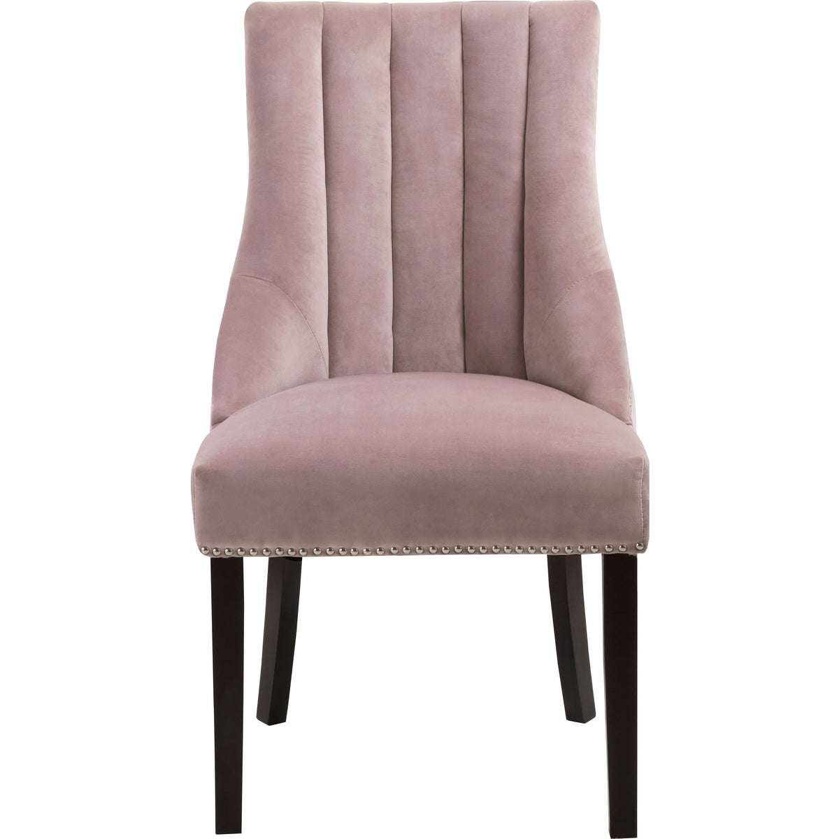 Meridian Oxford Pink Velvet Dining Chair