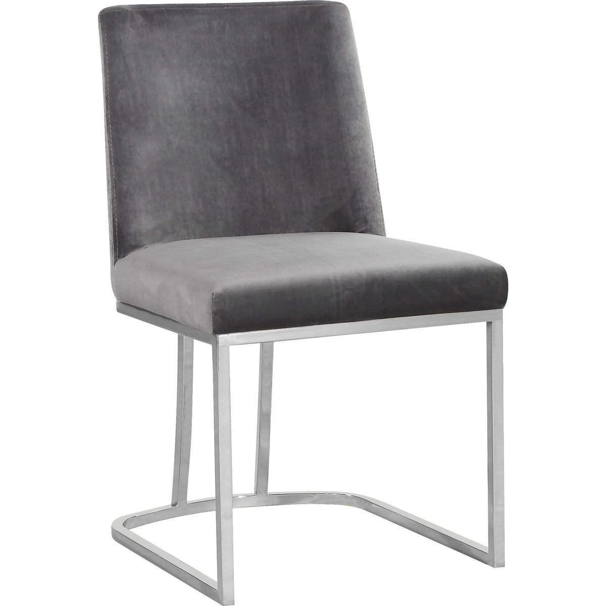 Meridian Heidi Grey Velvet Dining Chair