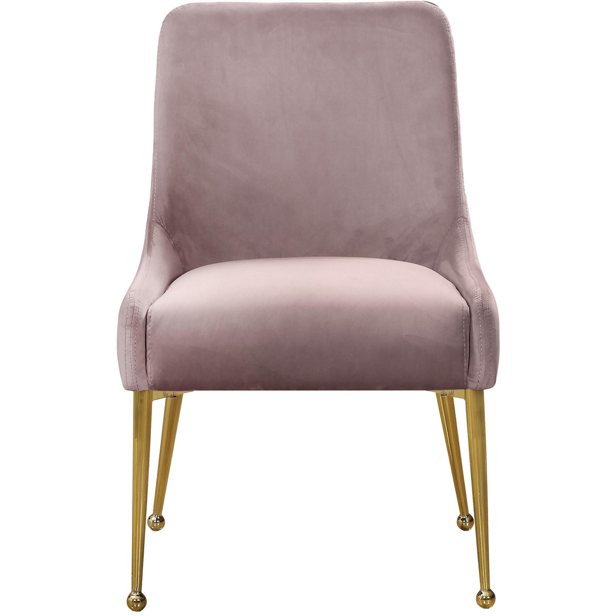Meridian Owen Pink Velvet Dining Chair