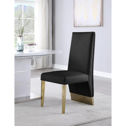 Meridian Porsha Black Vegan Leather Dining Chair