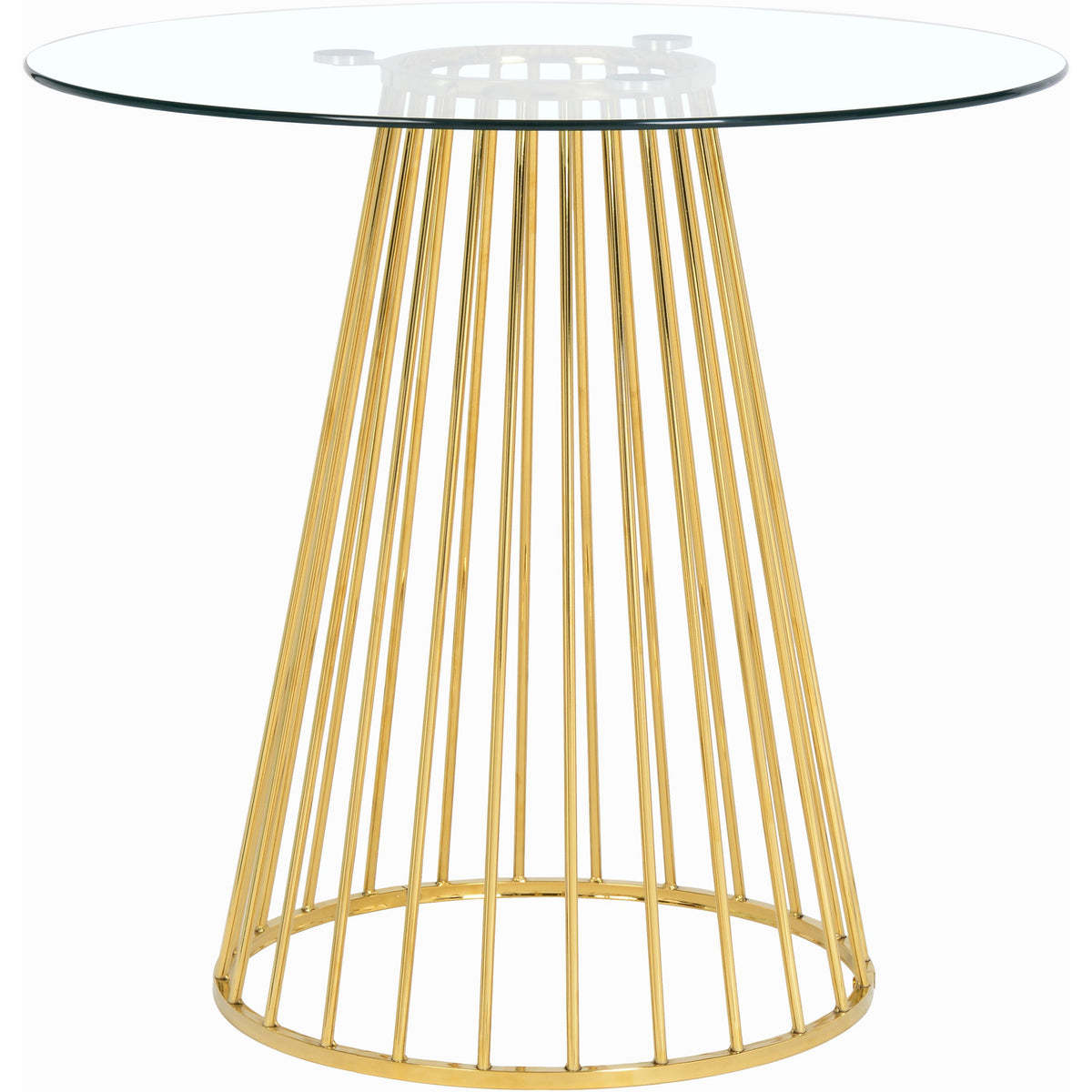 Meridian Gio Gold Counter Height Table