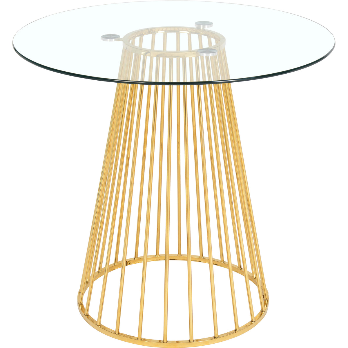 Meridian Gio Gold Counter Height Table