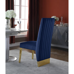 Meridian Porsha Navy Velvet Dining Chair