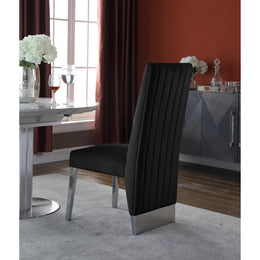Meridian Porsha Black Velvet Dining Chair