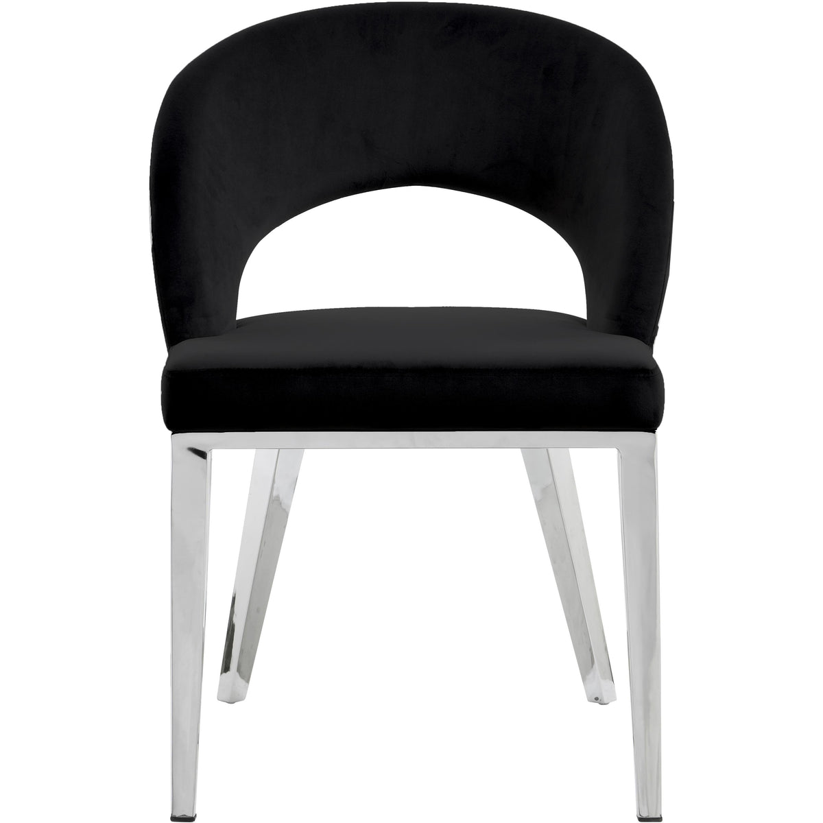 Meridian Roberto Black Velvet Dining Chair