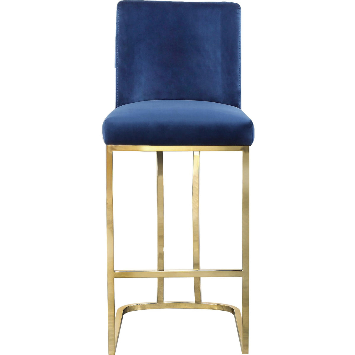 Meridian Heidi Navy Velvet Stool