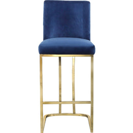 Meridian Heidi Navy Velvet Stool