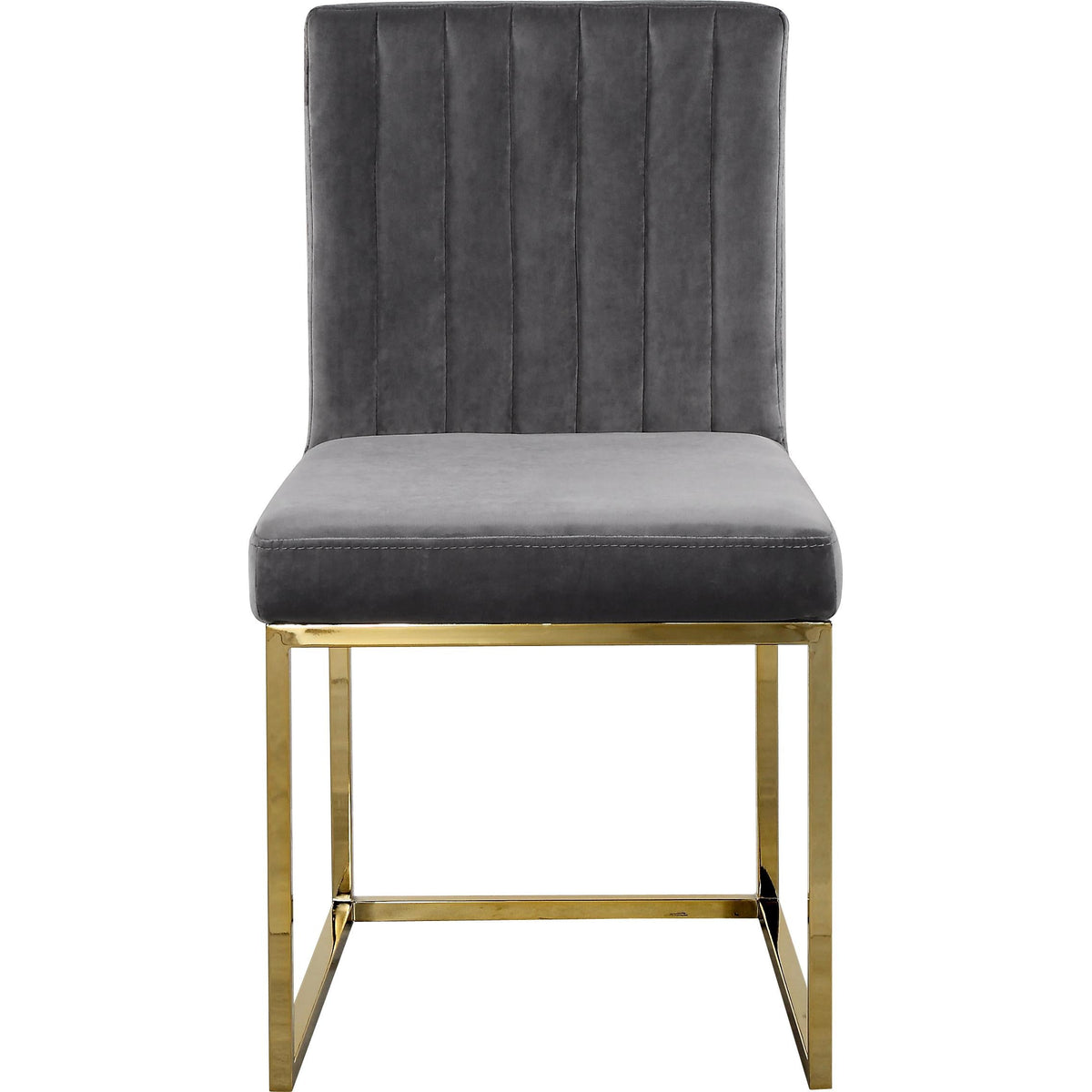 Meridian Giselle Grey Velvet Dining Chair
