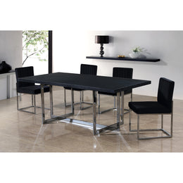 Meridian Giselle Black Velvet Dining Chair