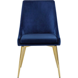 Meridian Karina Navy Velvet Dining Chair