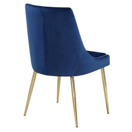 Meridian Karina Navy Velvet Dining Chair