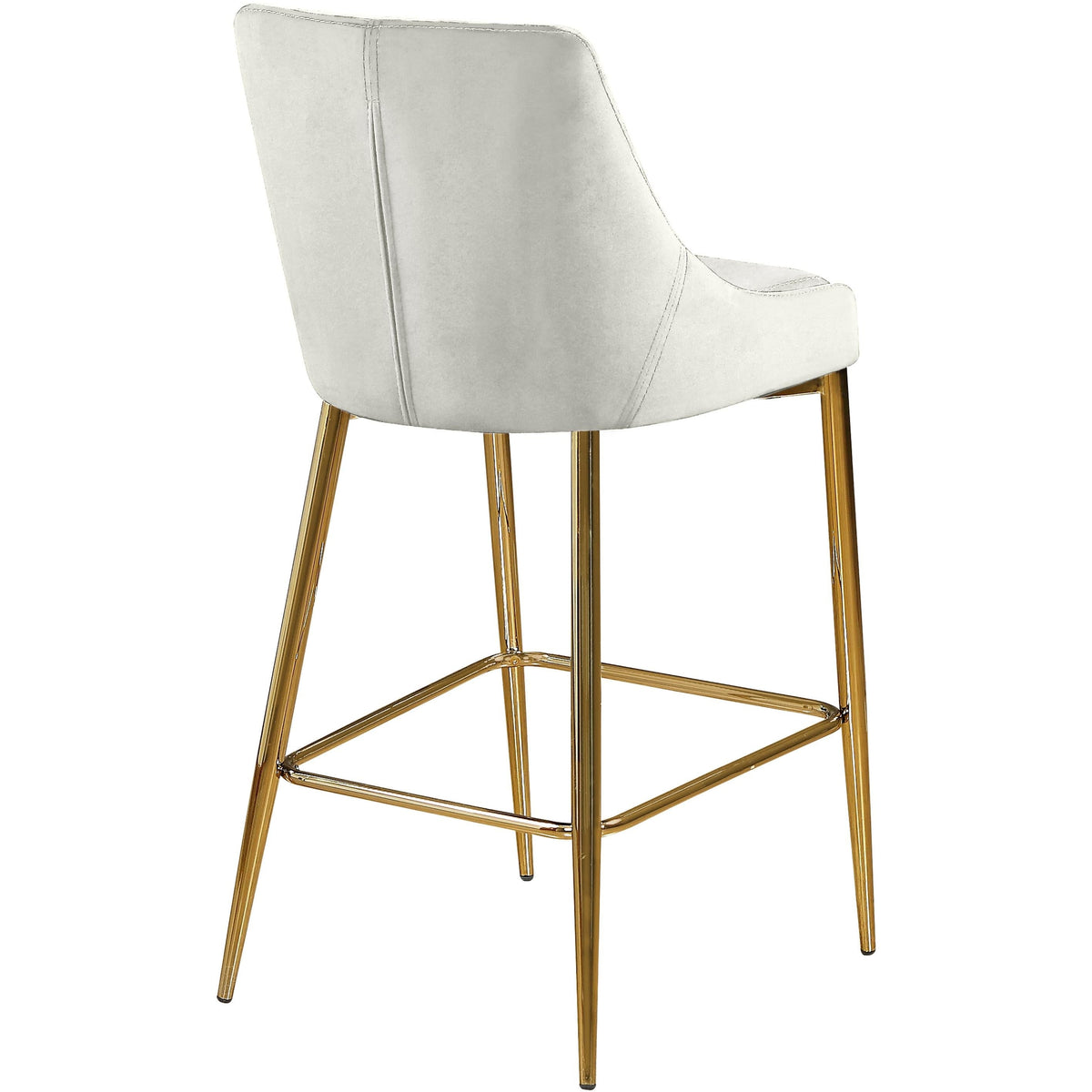 Meridian Karina Cream Velvet Stool