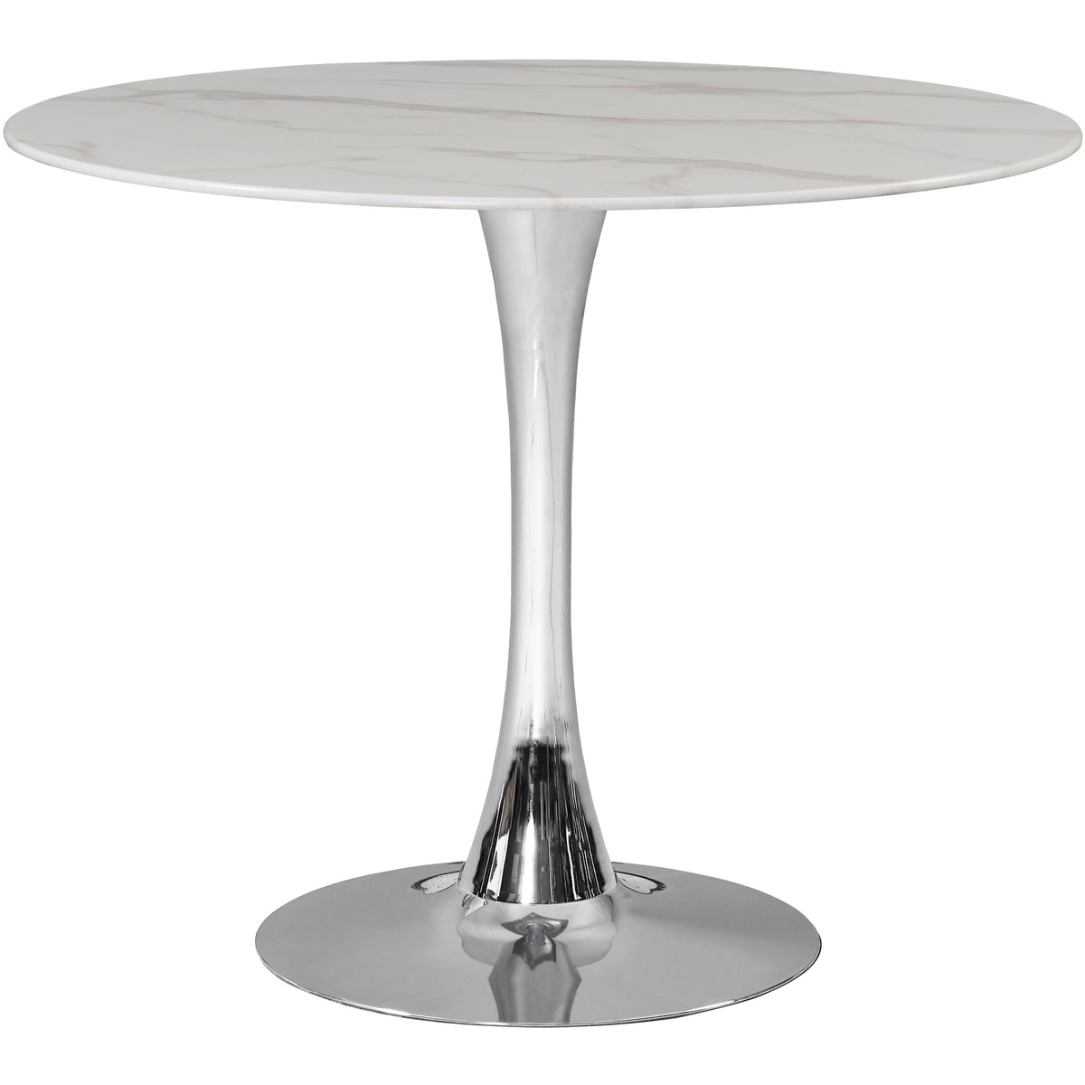 Meridian Holly Chrome Dining Table (3 Boxes)