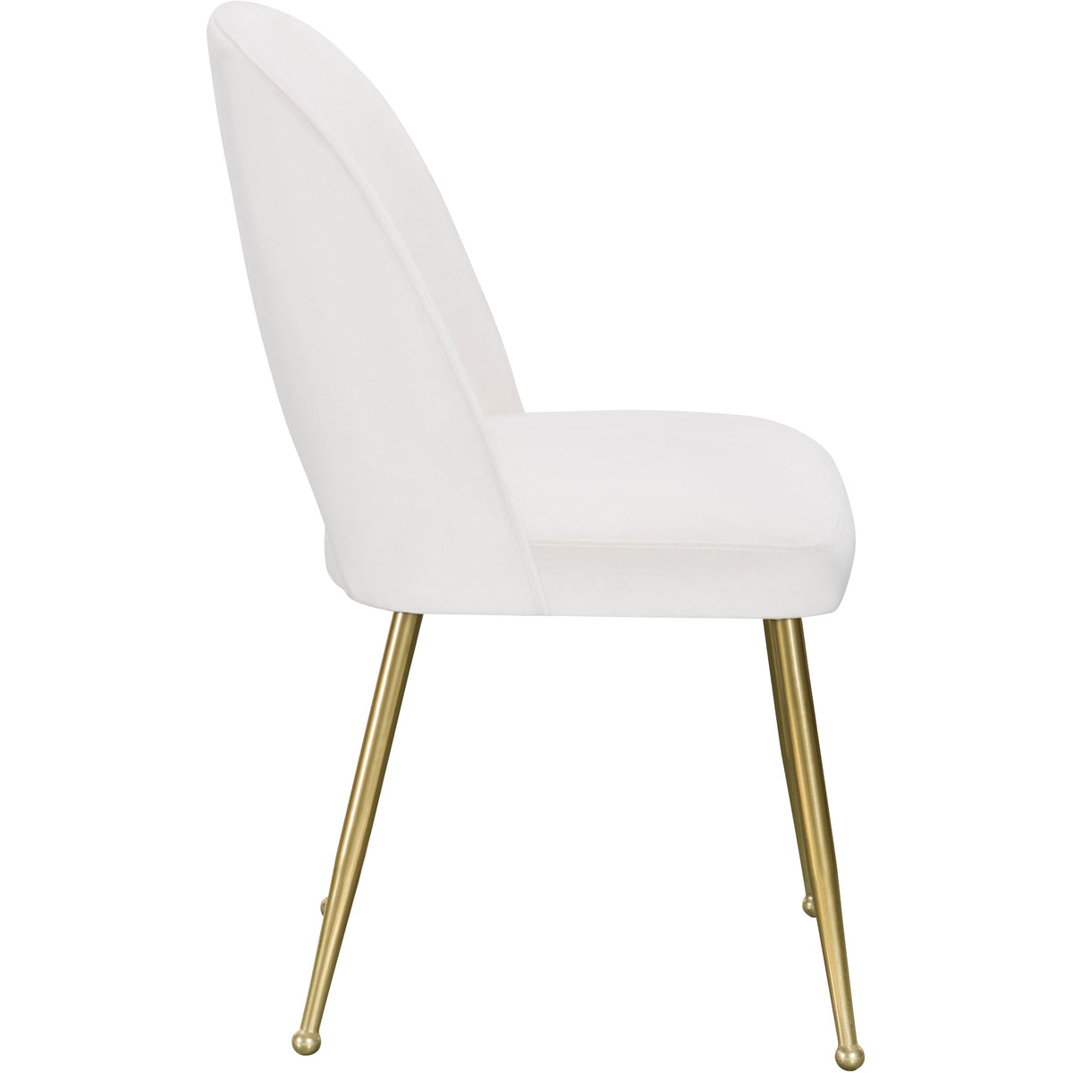 Meridian Logan Cream Velvet Dining Chair