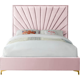 Meridian Eclipse Pink Velvet Full Bed
