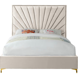 Meridian Eclipse Cream Velvet King Bed