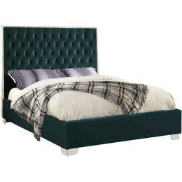 Meridian Lexi Green Velvet King Bed