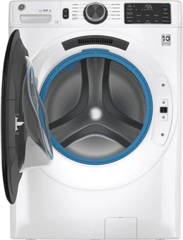 Package - GE - 4.8 Cu. Ft. High-Efficiency Stackable Smart Front Load Washer w/ Odorblock Ultra Fresh Vent System & Microban Technology and 7.8 Cu. Ft. Stackable Smart 10-Cycle Gas Dryer - White