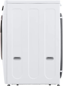 Package - LG - 4.5 Cu. Ft. High-Efficiency Stackable Smart Front Load Washer with Steam and Built-In Intelligence and 7.4 Cu. Ft. Stackable Smart Gas Dryer with Steam and Built-In Intelligence - White