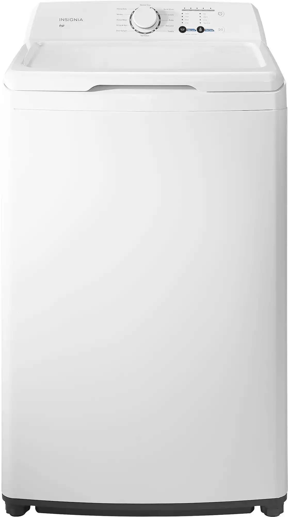 Package - Insignia™ - 3.7 Cu. Ft. High Efficiency 12-Cycle Top-Loading Washer and 6.7 Cu. Ft. Electric Dryer with Sensor Dry - White