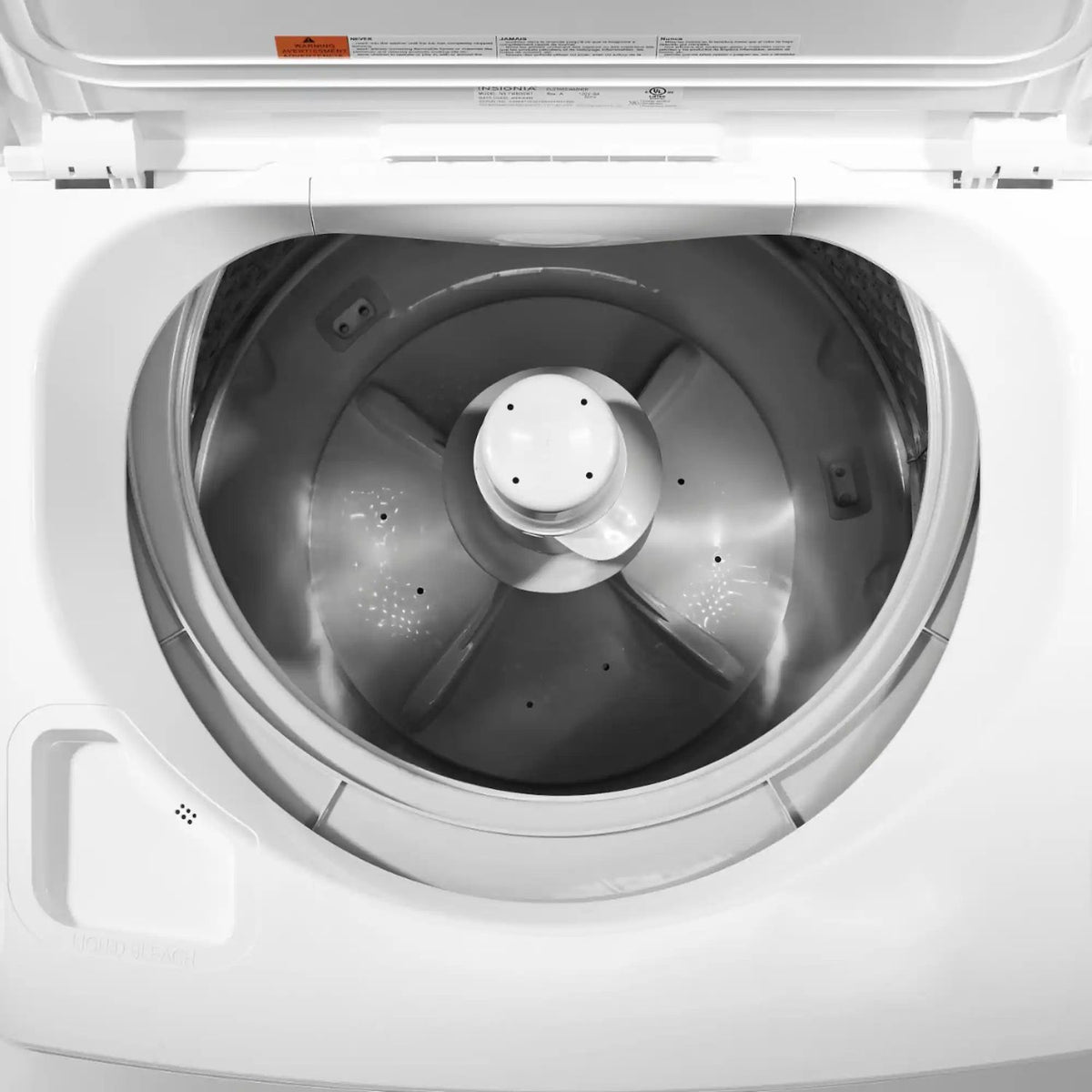 Package - Insignia™ - 3.7 Cu. Ft. High Efficiency 12-Cycle Top-Loading Washer and 6.7 Cu. Ft. Electric Dryer with Sensor Dry - White