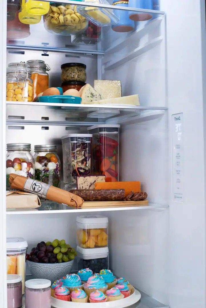 LG - 36-in Wide 27.1 Cu. Ft. Side-by-Side Smart Refrigerator with Craft Ice - Stainless Steel
