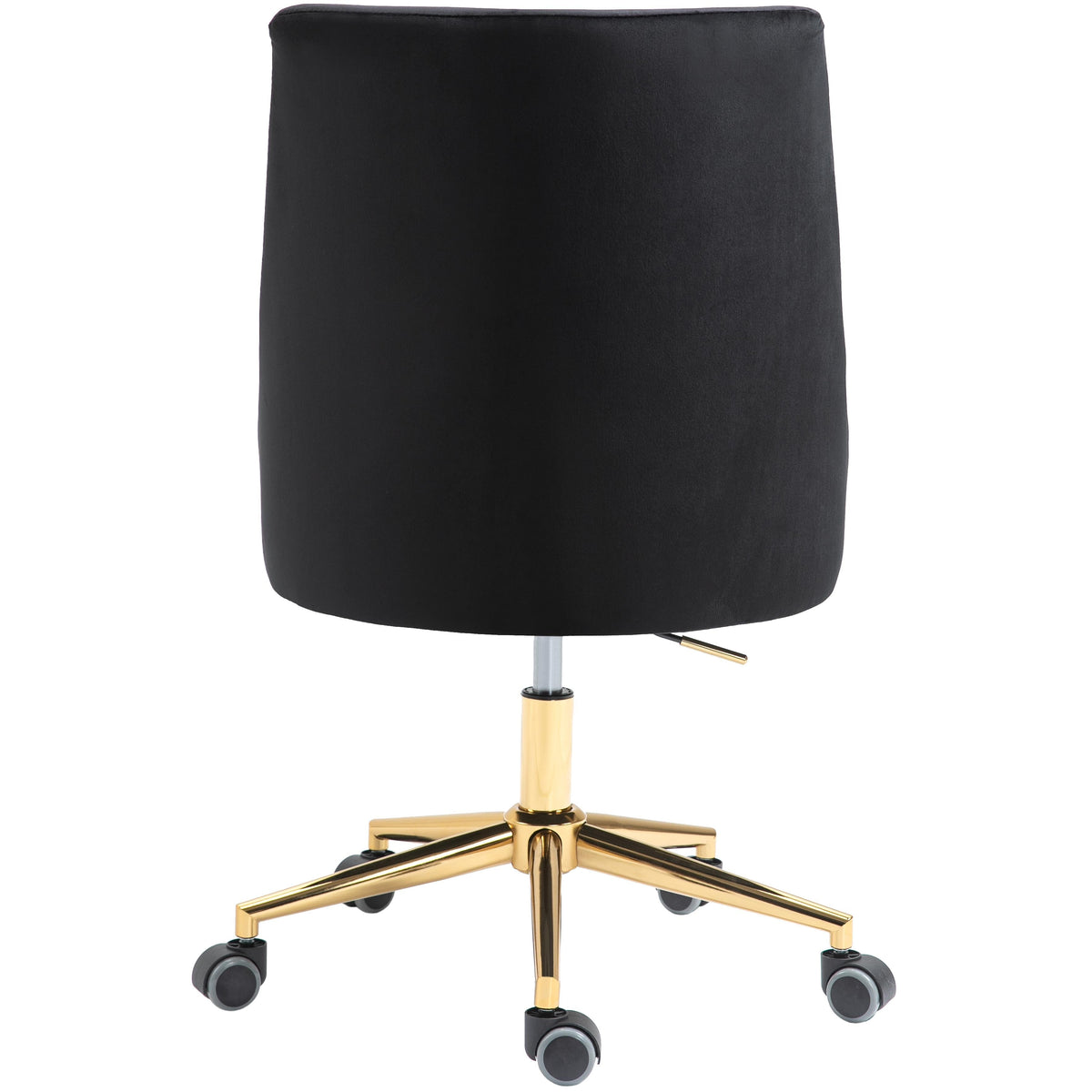 Meridian Karina Black Velvet Office Chair