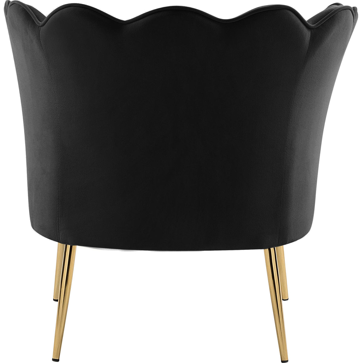 Meridian Jester Black Velvet Accent Chair