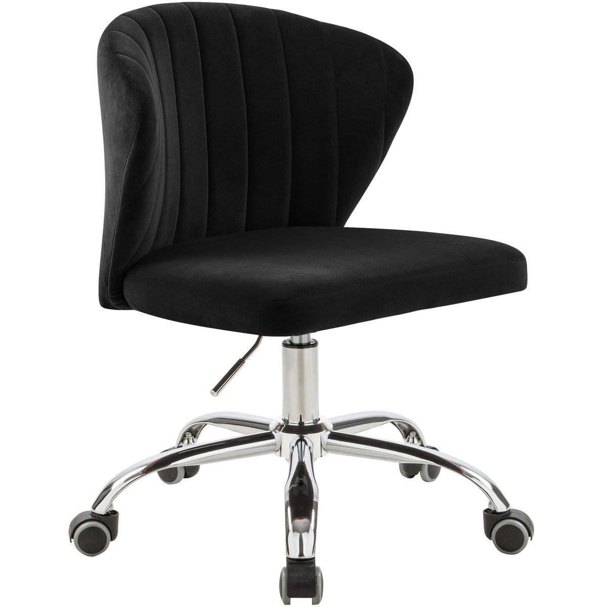 Meridian Finley Black Velvet Office Chair
