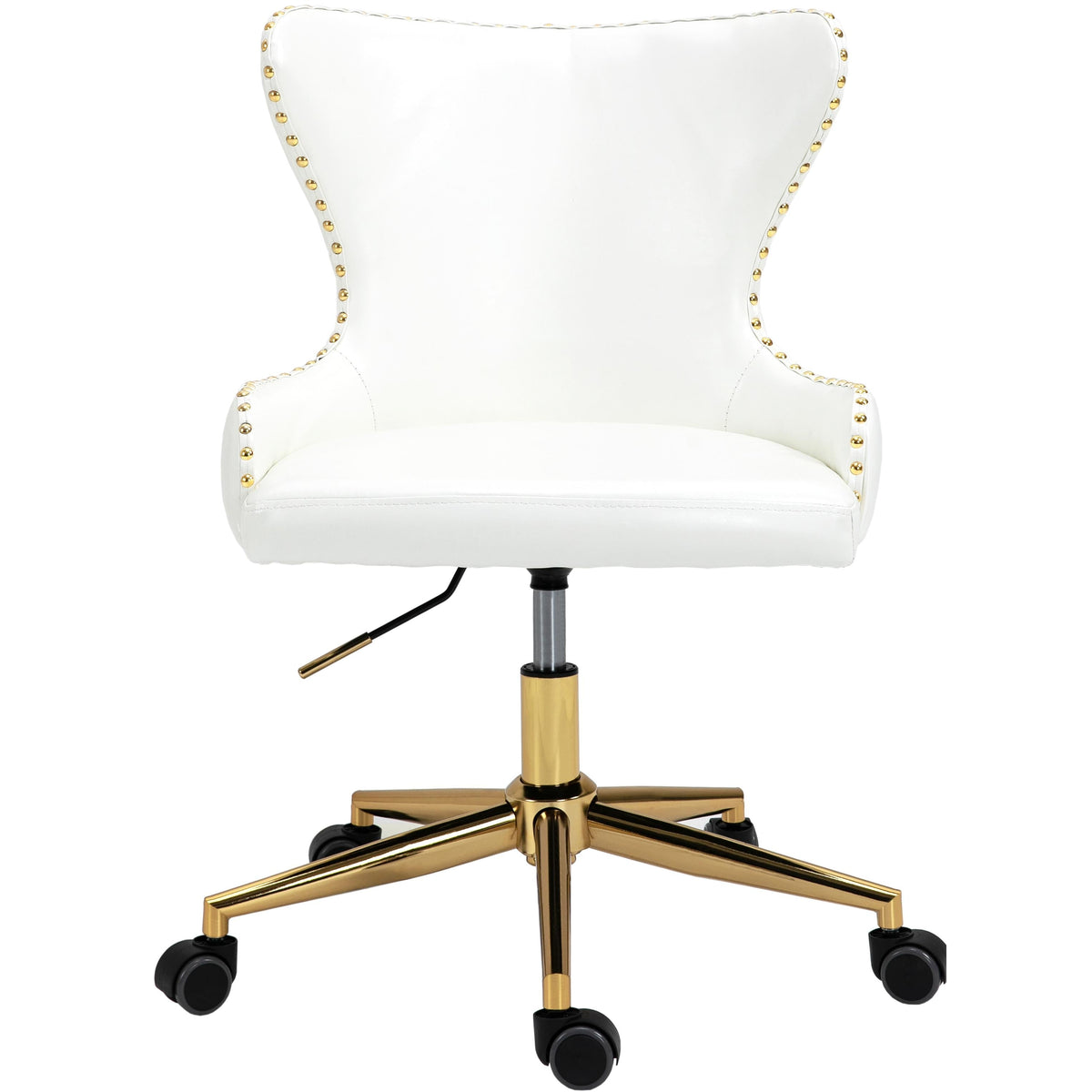 Meridian Hendrix White Vegan Leather Office Chair