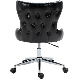 Meridian Hendrix Black Vegan Leather Office Chair
