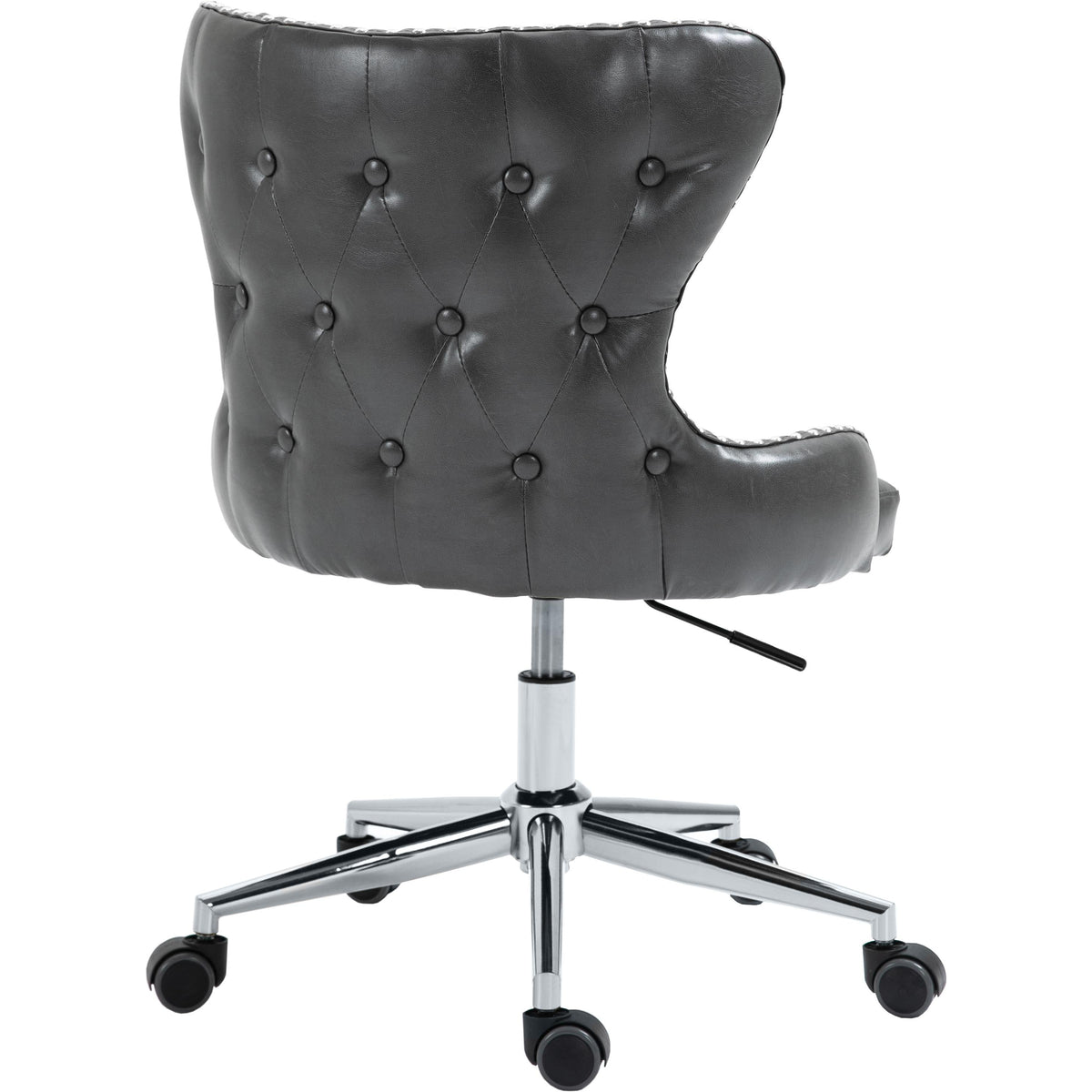 Meridian Hendrix Grey Vegan Leather Office Chair