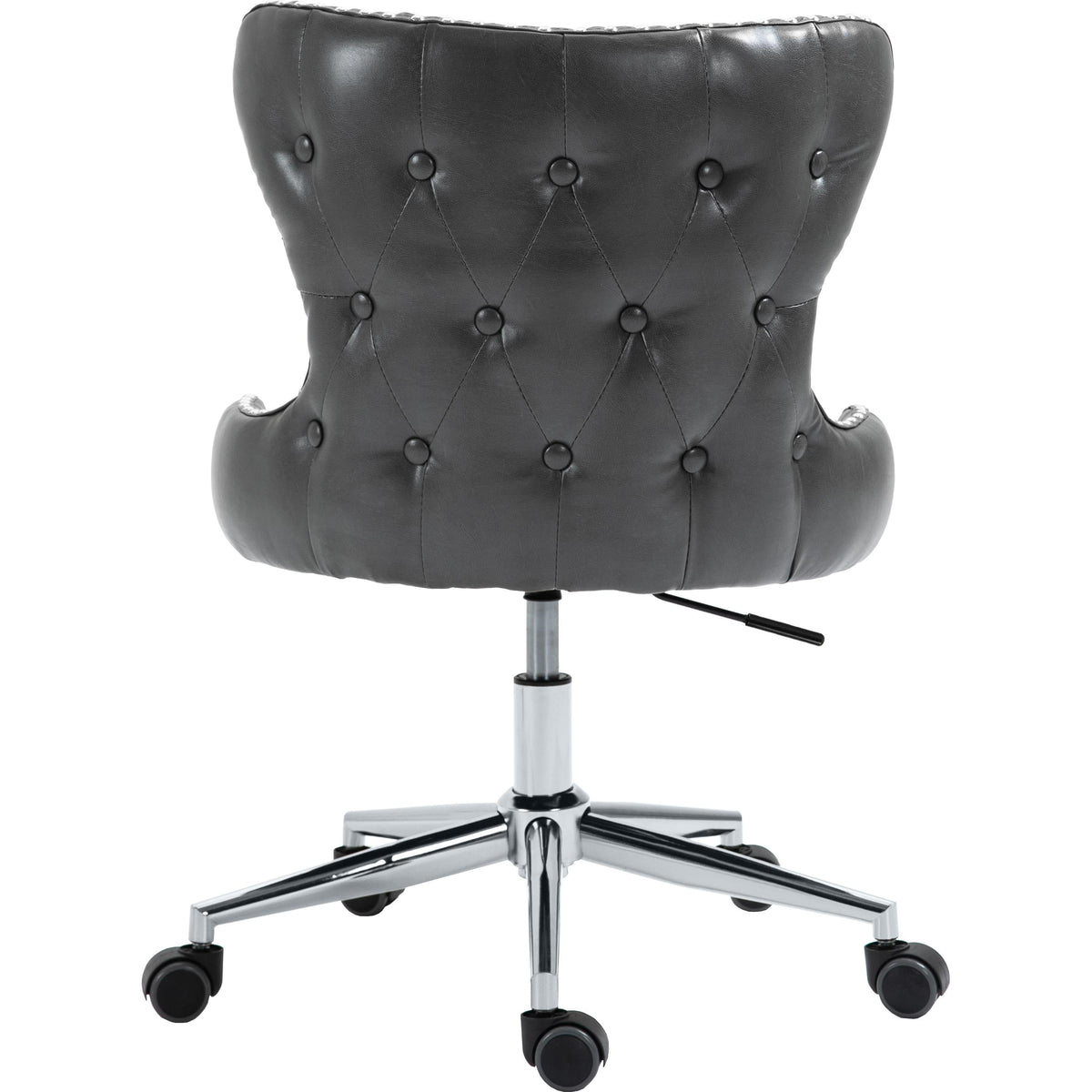 Meridian Hendrix Grey Vegan Leather Office Chair