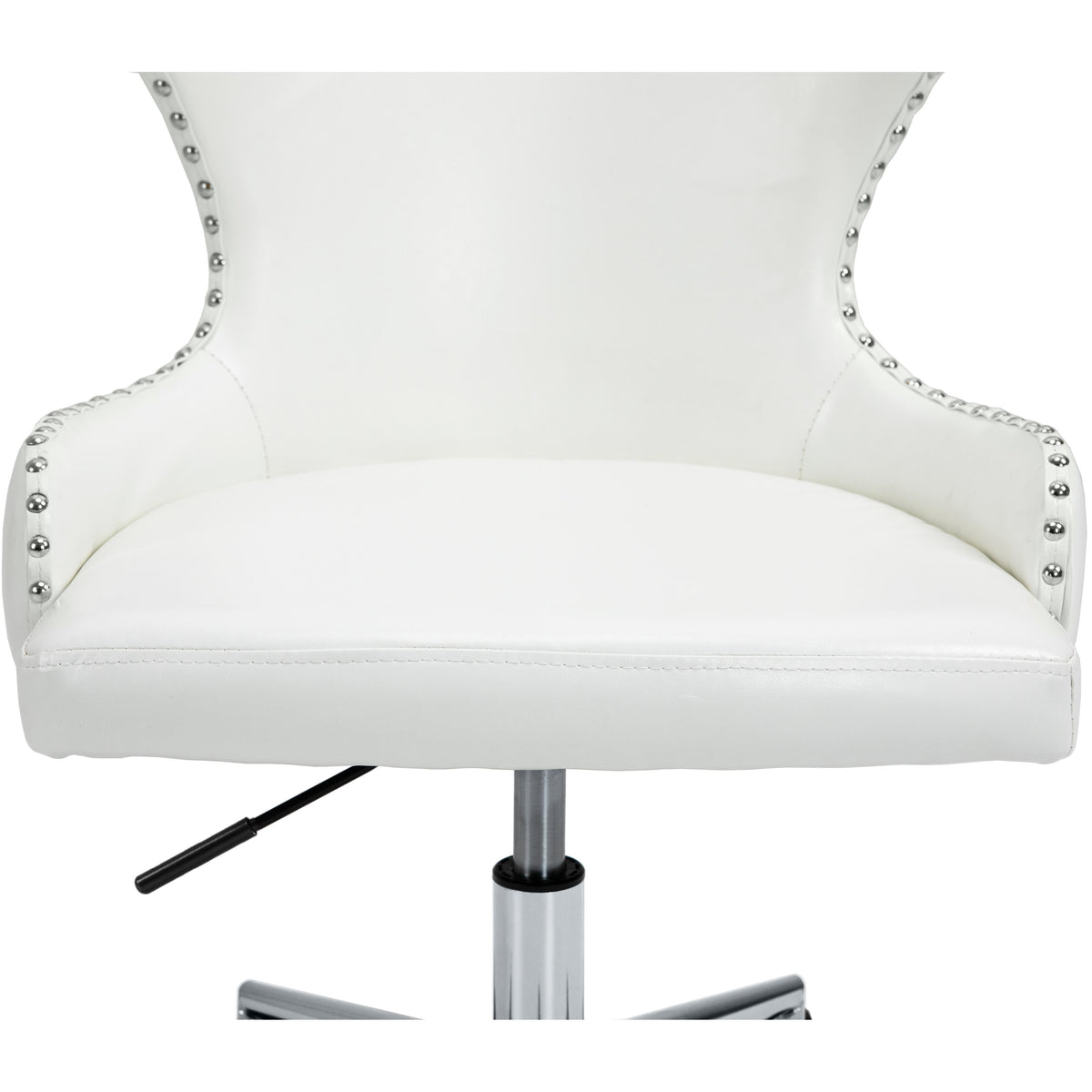Meridian Hendrix White Vegan Leather Office Chair