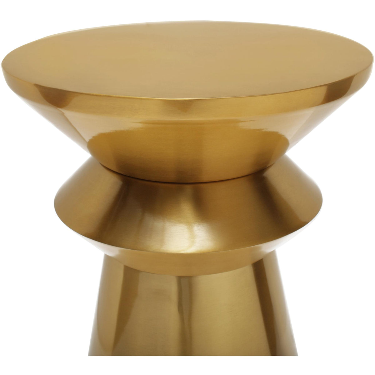 Meridian Jai Brushed Gold End Table