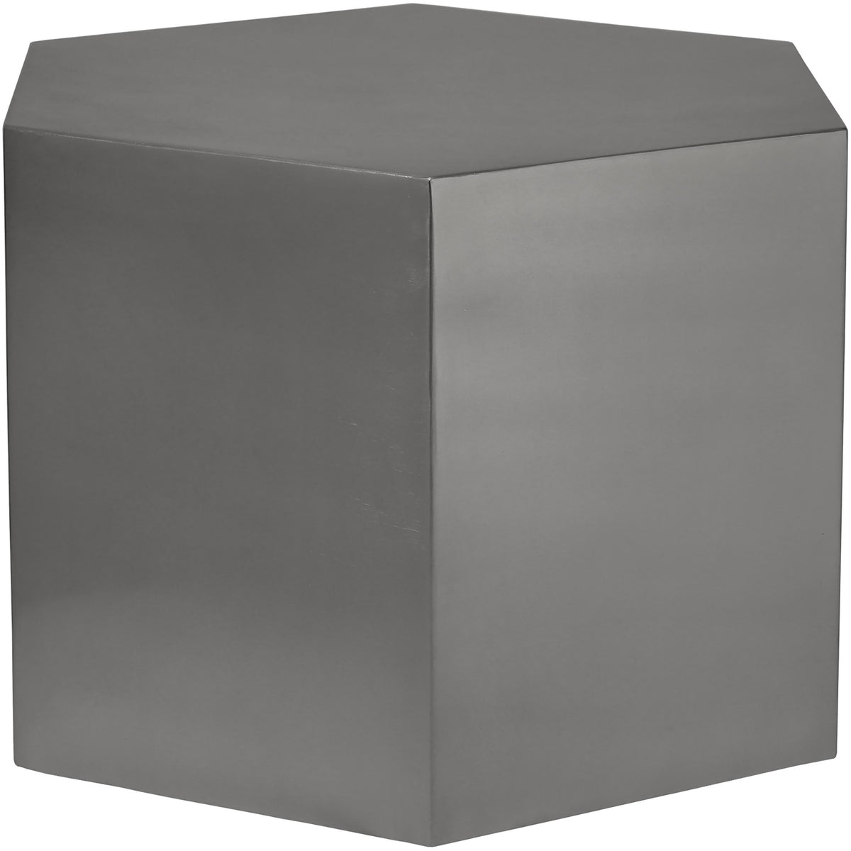 Meridian Hexagon Brushed Chrome Coffee Table