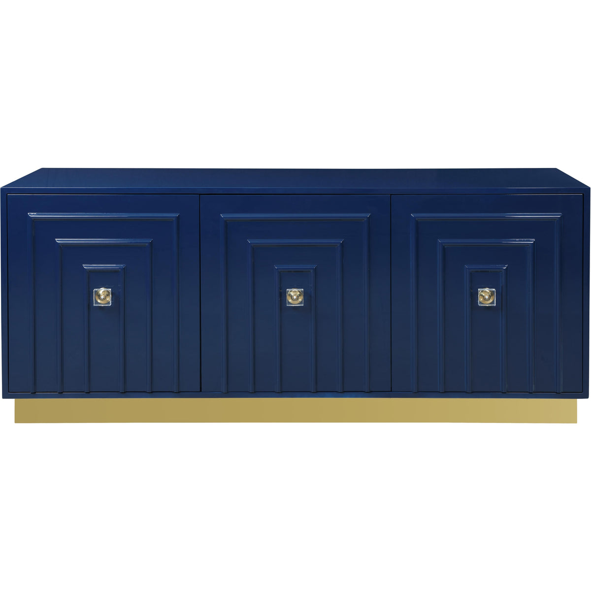 Meridian Cosmopolitan Navy Lacquer Sideboard/Buffet