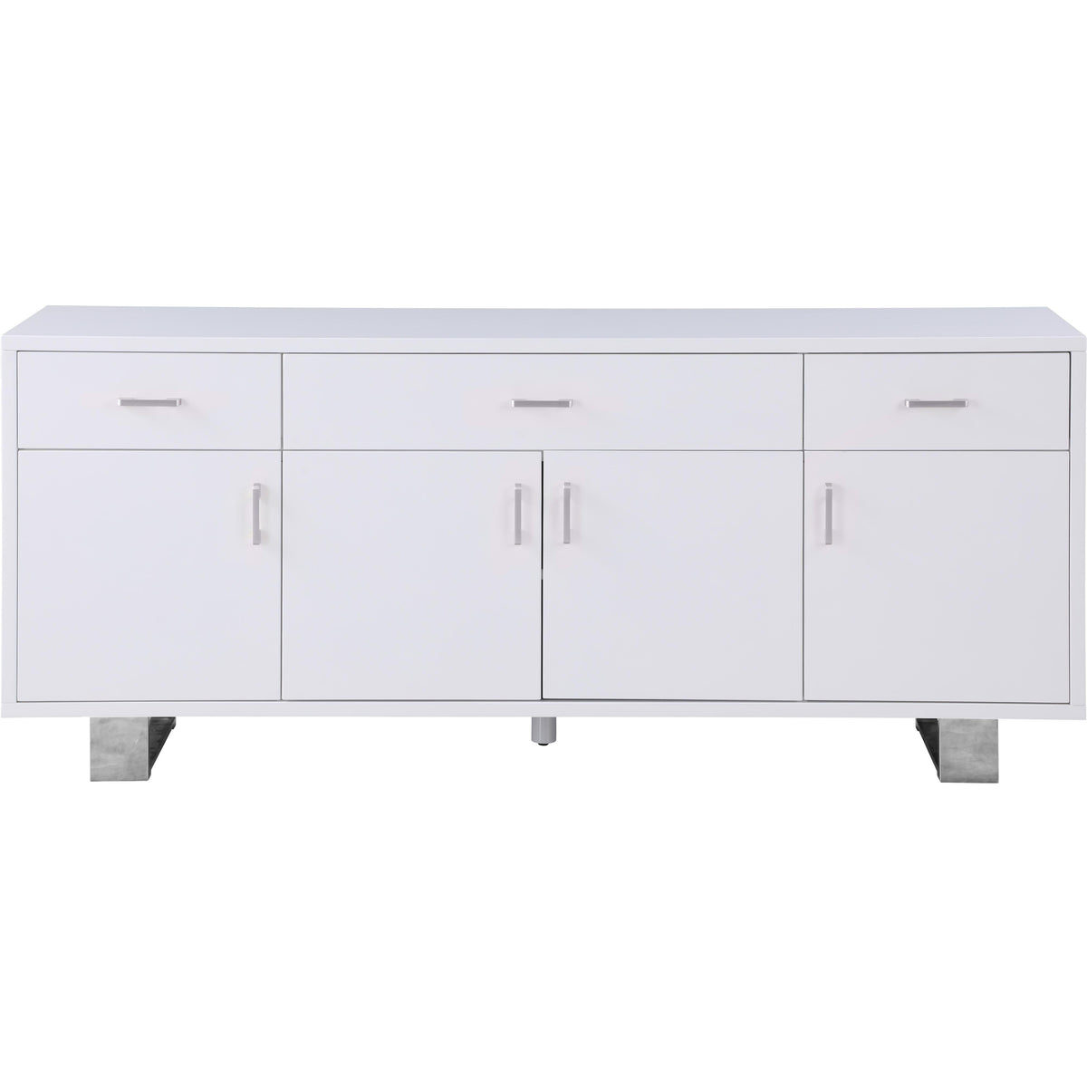 Meridian Excel White Lacquer Sideboard/Buffet