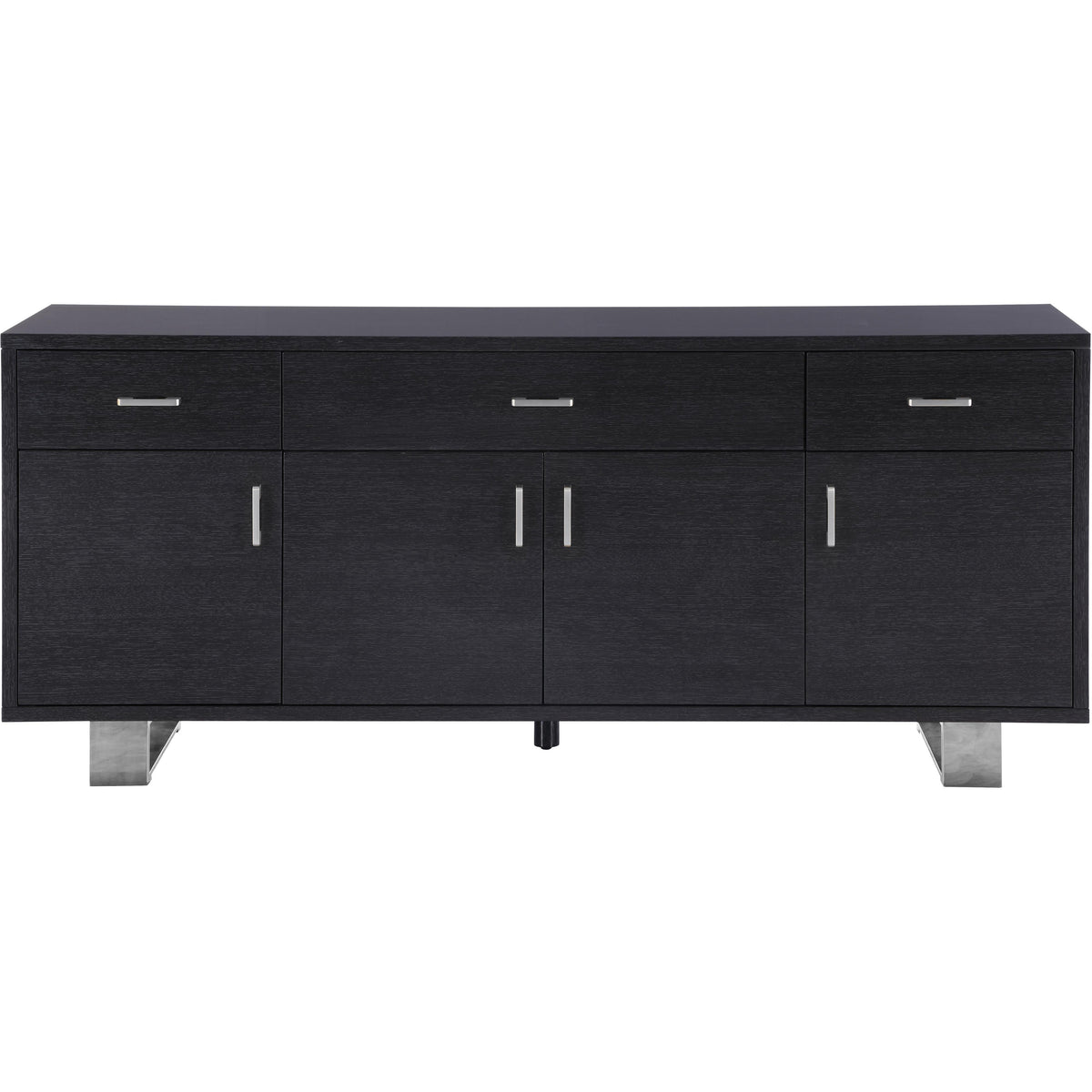 Meridian Excel Grey Oak Veneer Lacquer Sideboard/Buffet