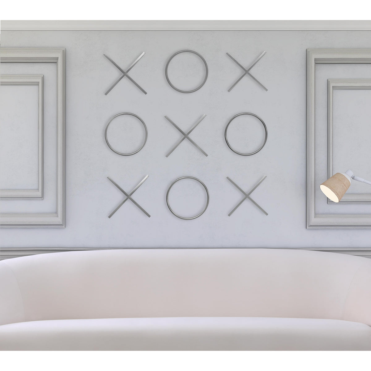 Meridian XOXO Chrome Stainless Steel Wall Decor